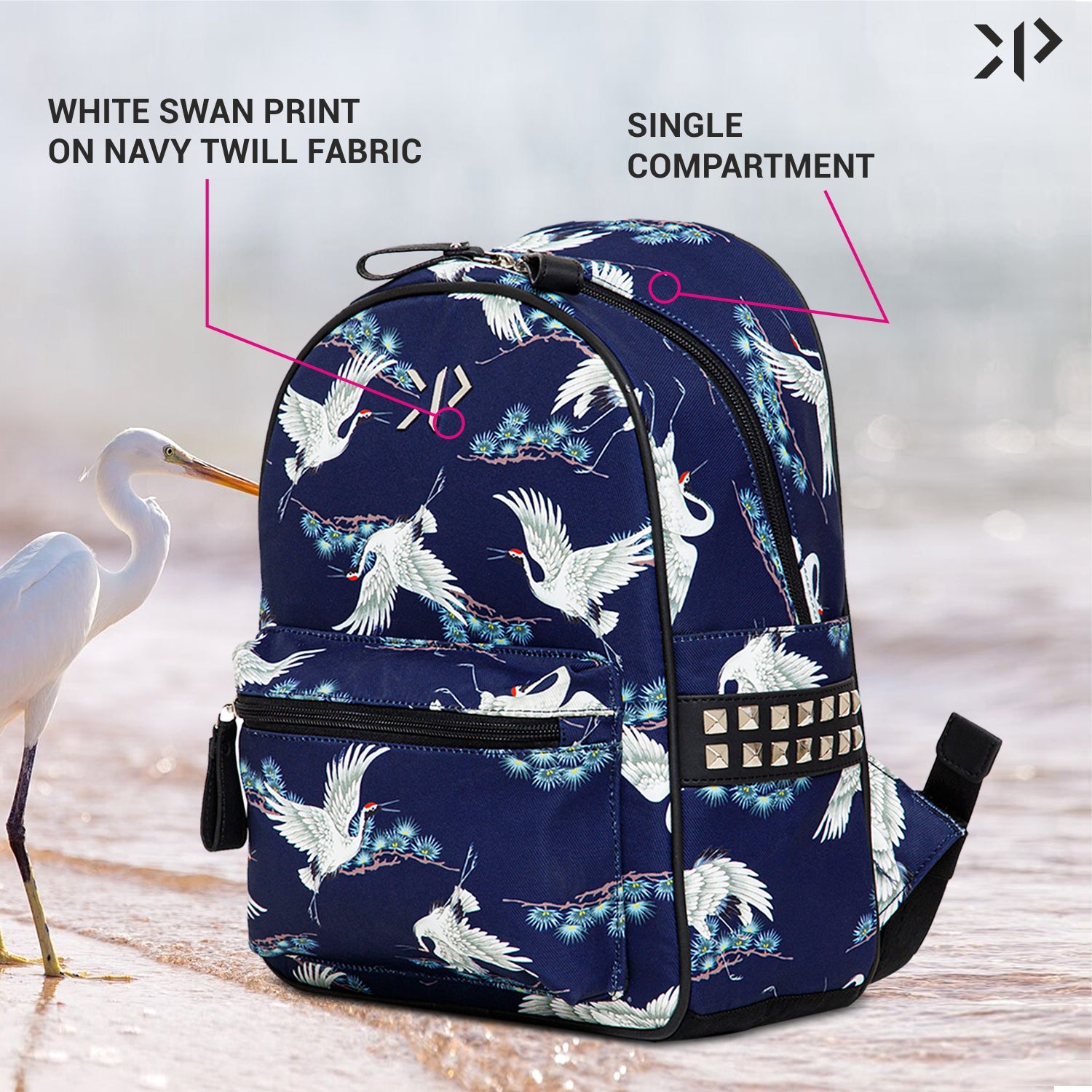 Swan Stud Backpack
