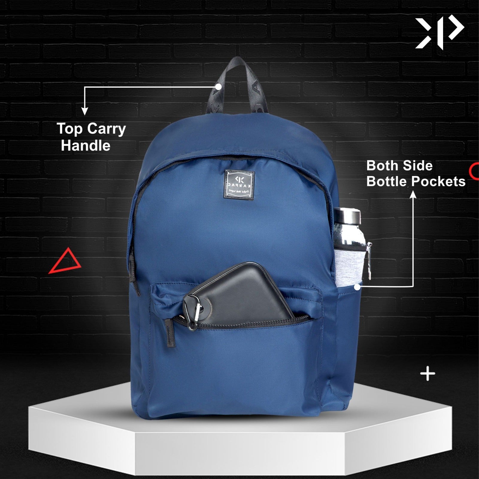 Unisex Laptop Backpack (Blue)