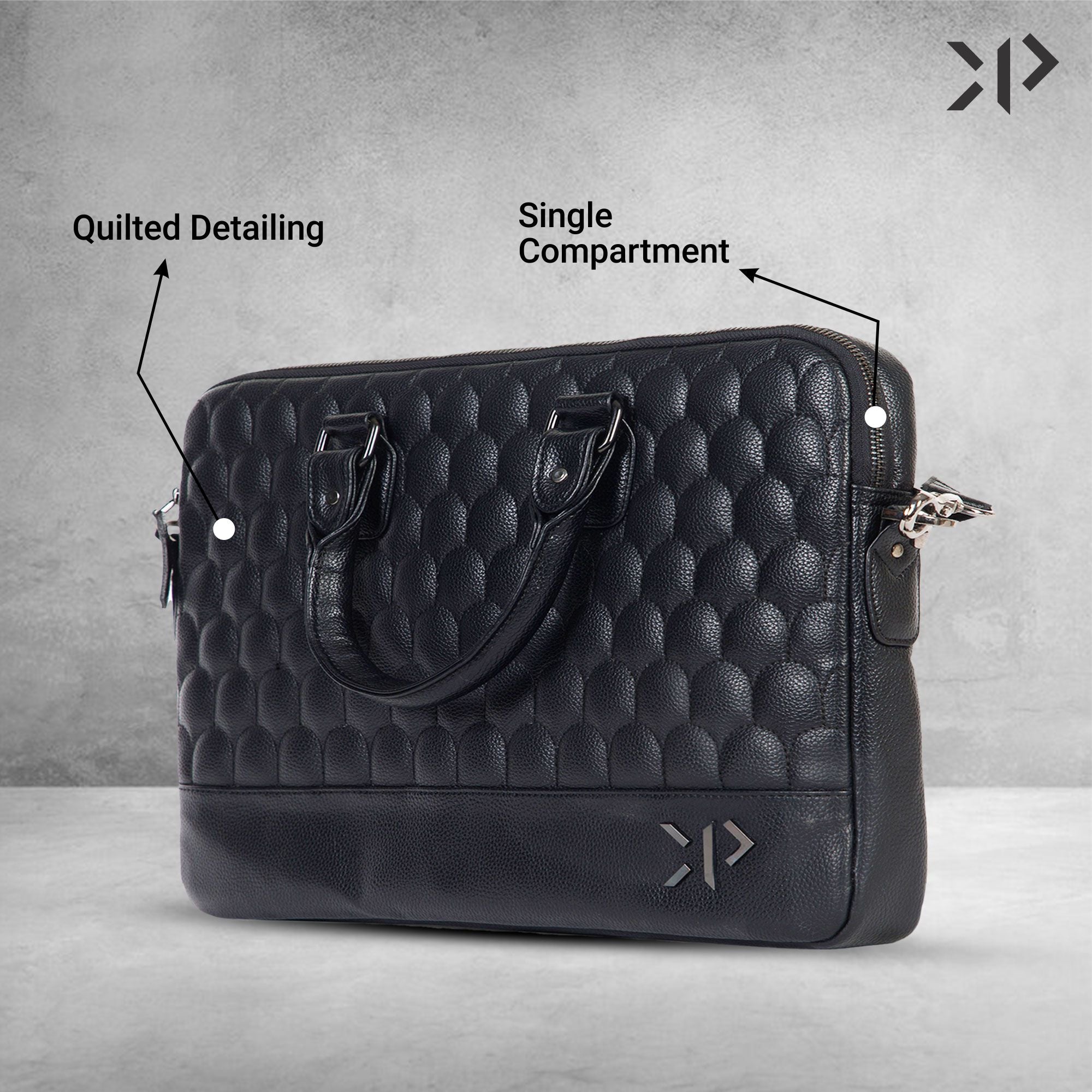 Unisex Black Laptop Bag