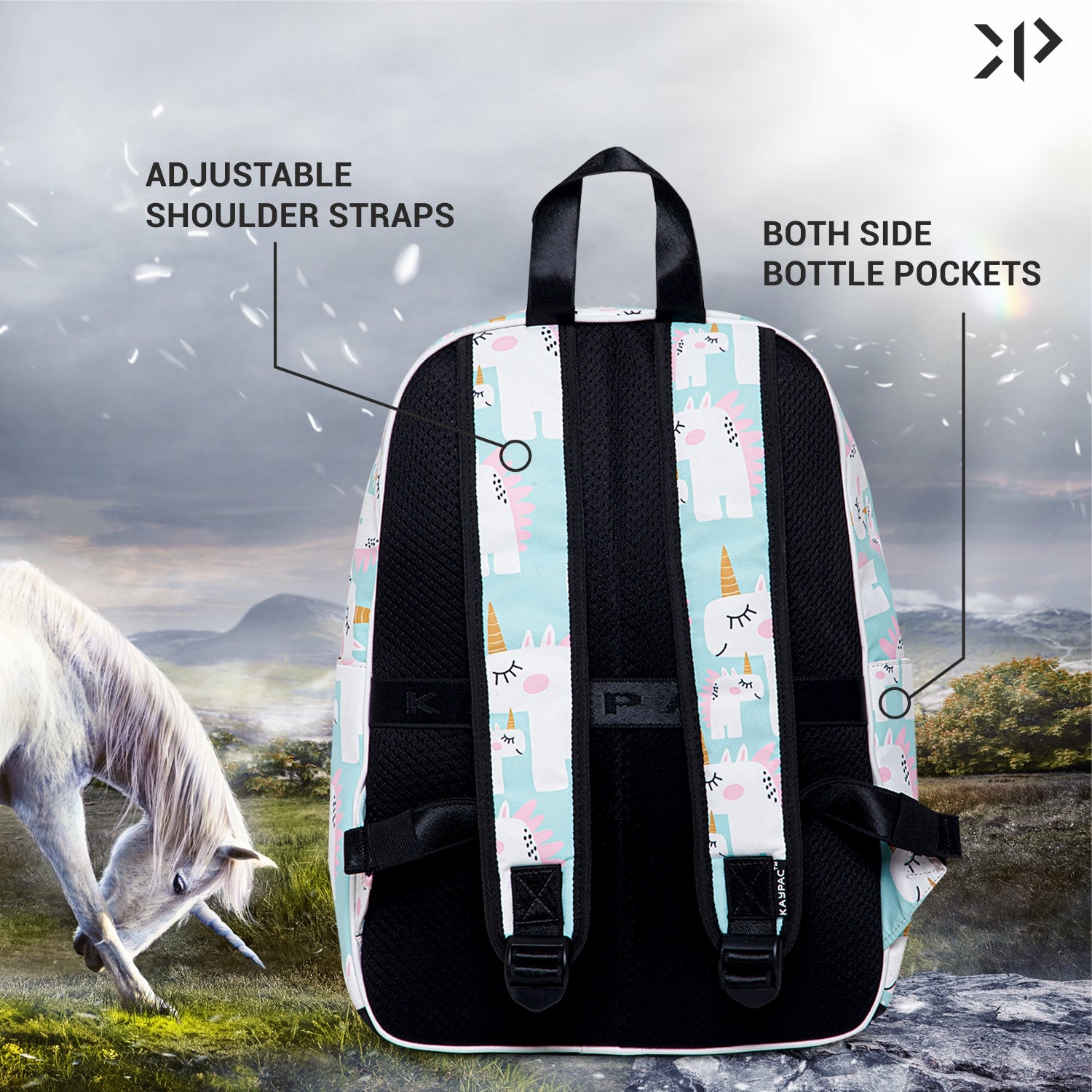 Unicorn Printed Backpack