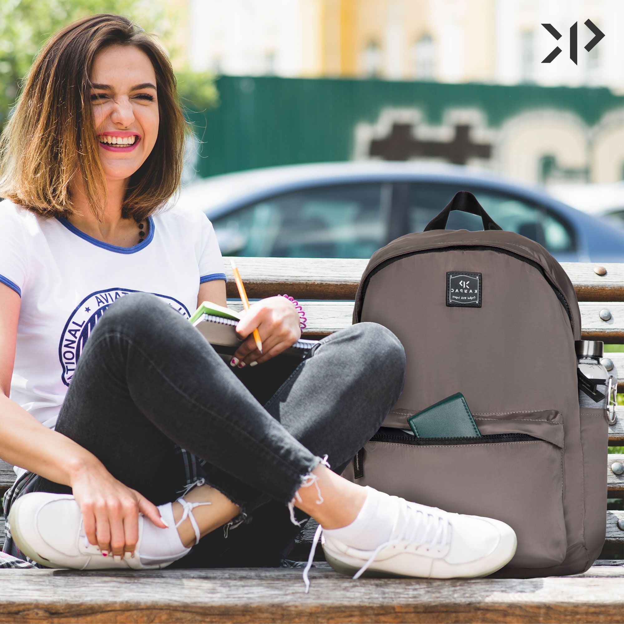 Unisex Laptop Backpack (Grey)