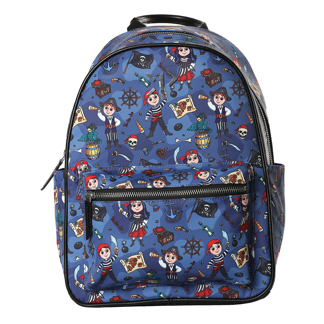 Pirate Small Metal Zipper Backpack