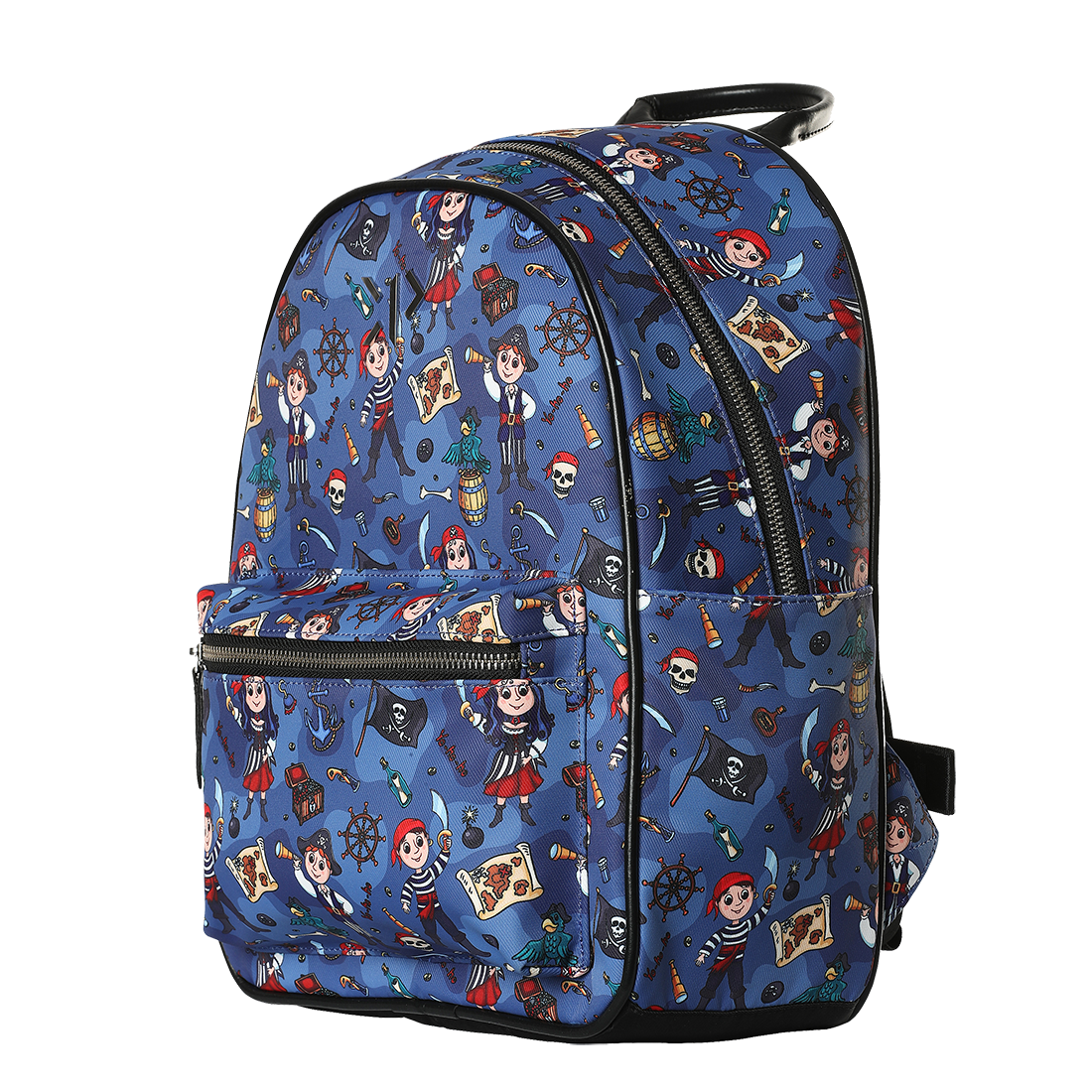 Pirate Small Metal Zipper Backpack