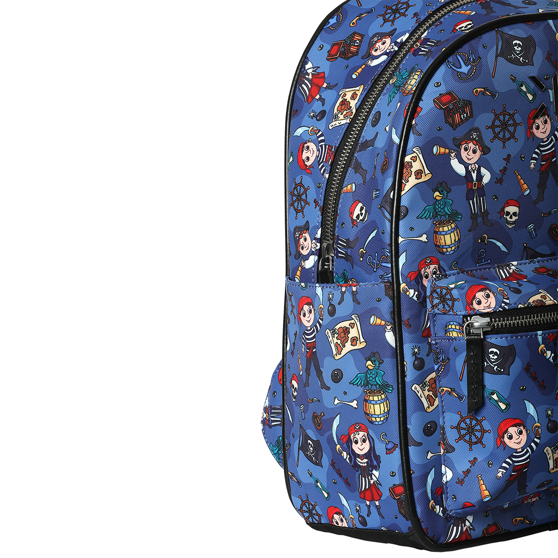 Pirate Small Metal Zipper Backpack