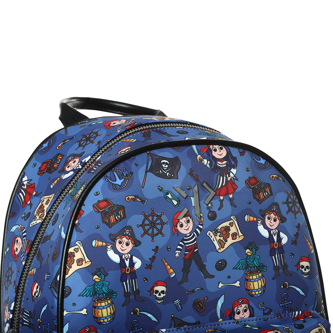 Pirate Small Metal Zipper Backpack