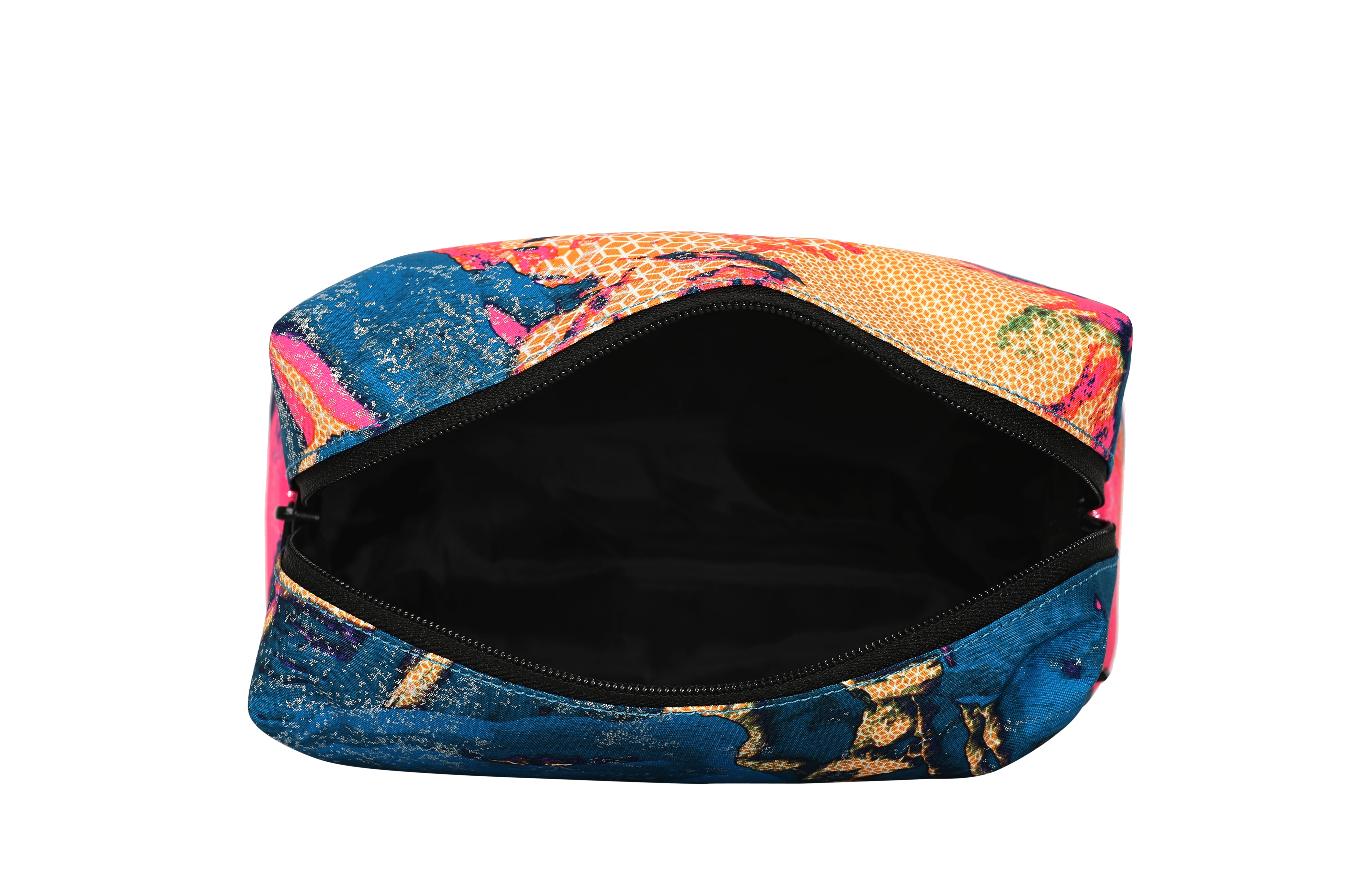 Pink & Blue Print Pouch