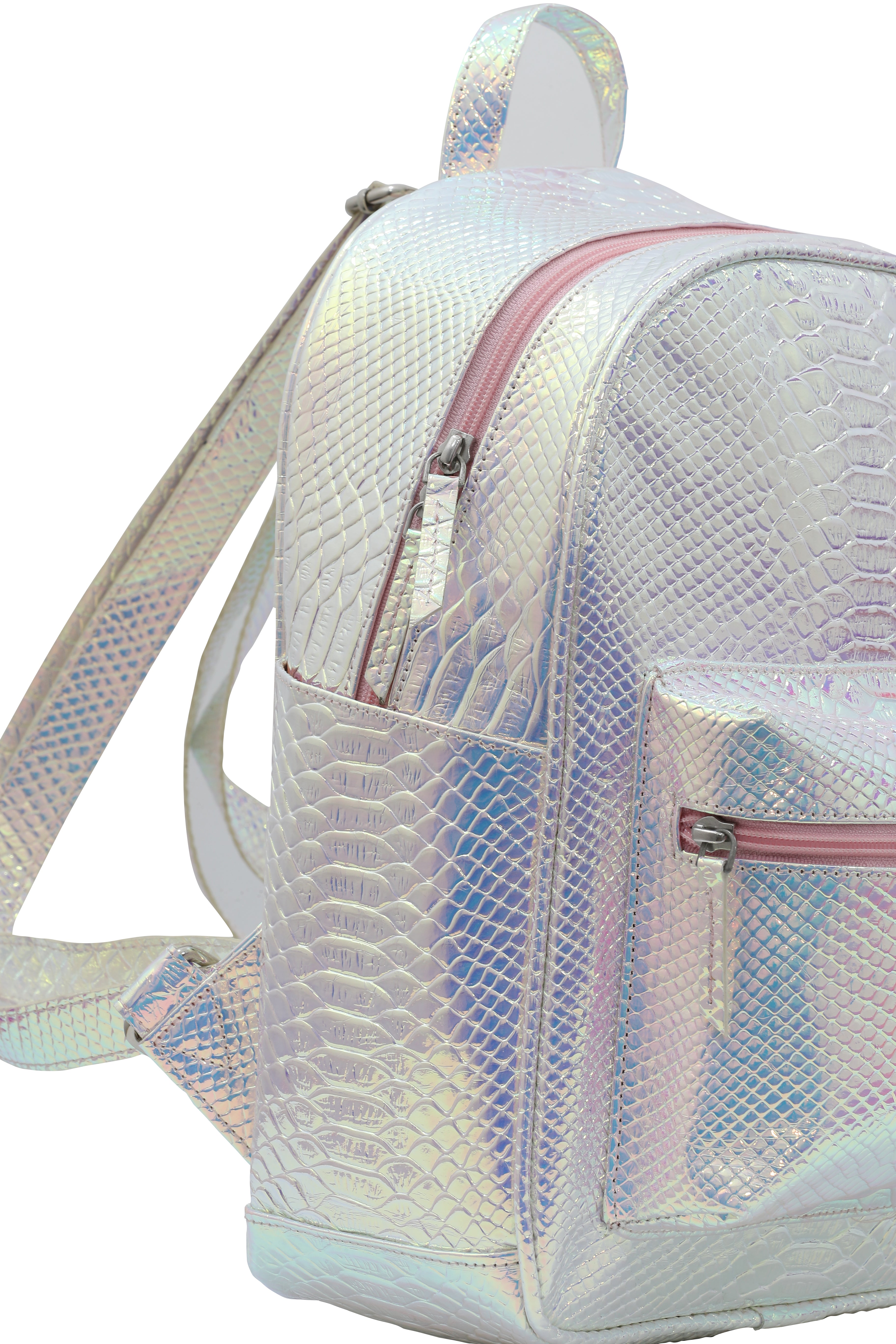 Small Backpack Pink Hologram