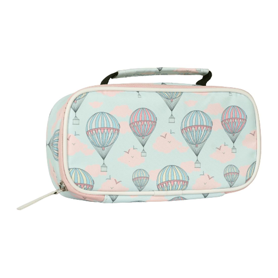 Hot Air Balloon Printed Backpack with free Pouch