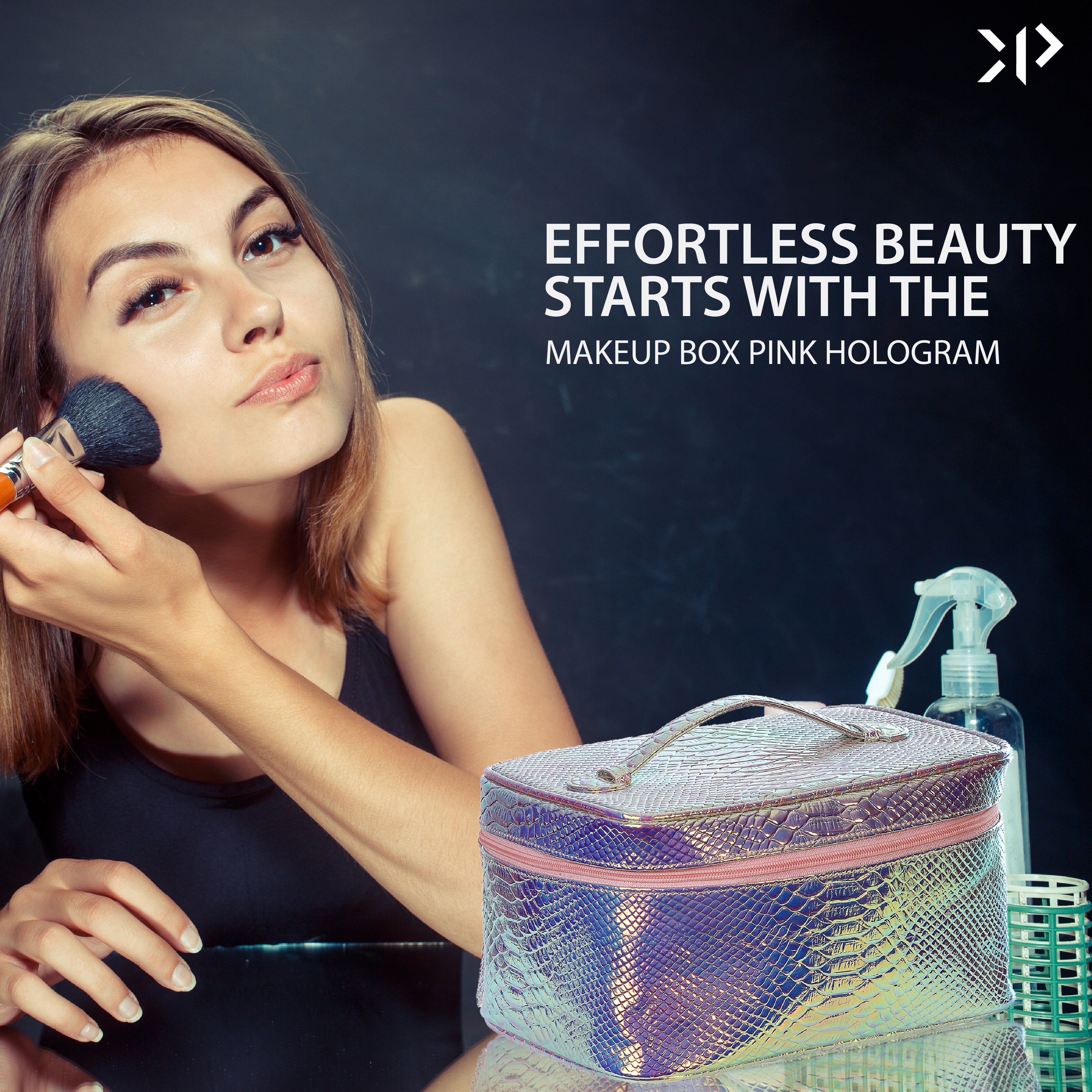 Makeup Box Pink Hologram