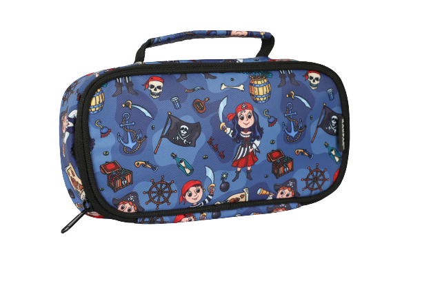 Pirate Printed Backpack with free Pouch