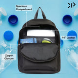 Bags for Men and Women |Water Resistant Backpack for Laptop, books & luggage's for School, Office, Travel (Black)