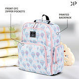 Hot Air Balloon Printed Travel Diaper Bag