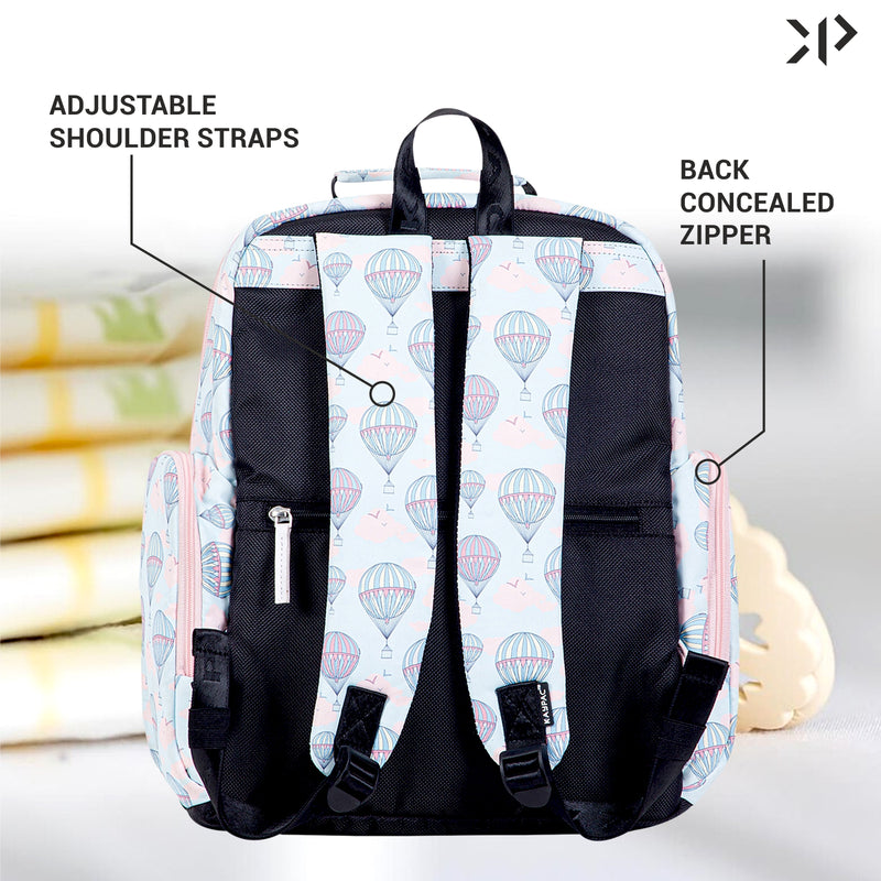 Hot Air Balloon Printed Travel Diaper Bag