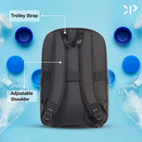 Bags for Men and Women |Water Resistant Backpack for Laptop, books & luggage's for School, Office, Travel (Black)