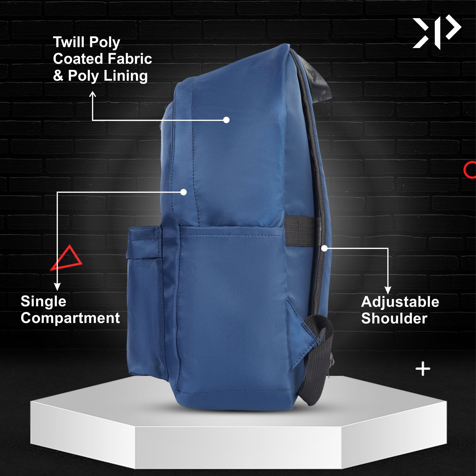 Unisex Laptop Backpack (Blue)