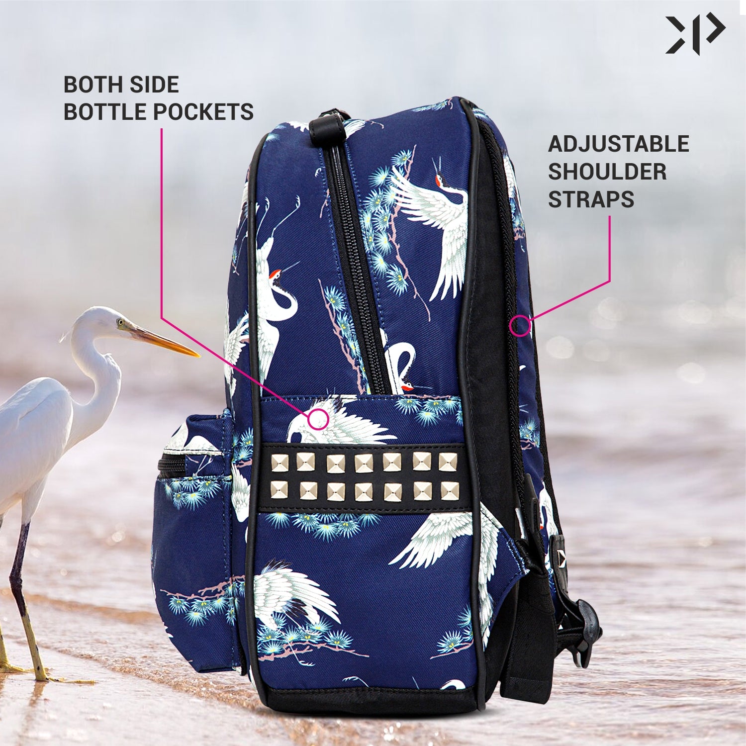 Swan Stud Backpack