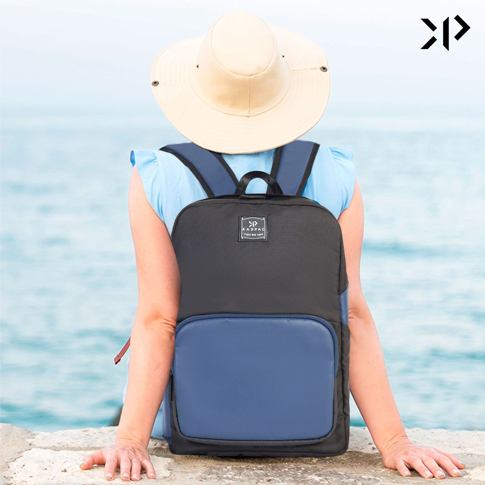 Laptop Backpack (Black & Blue)