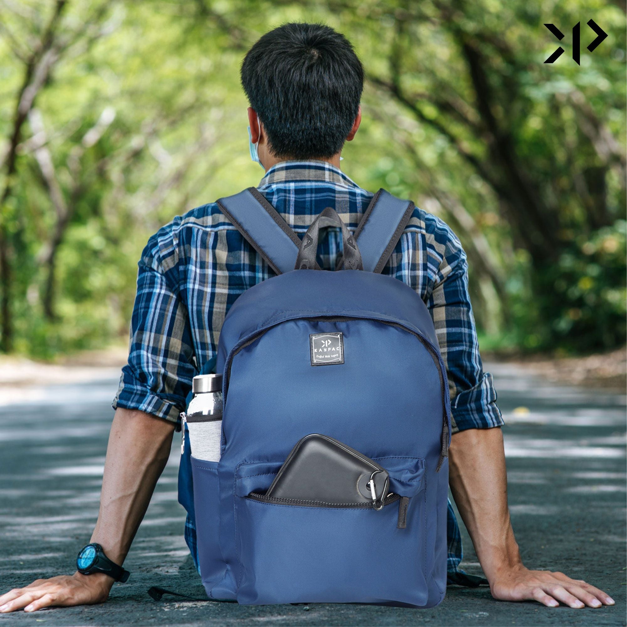 Unisex Laptop Backpack (Blue)