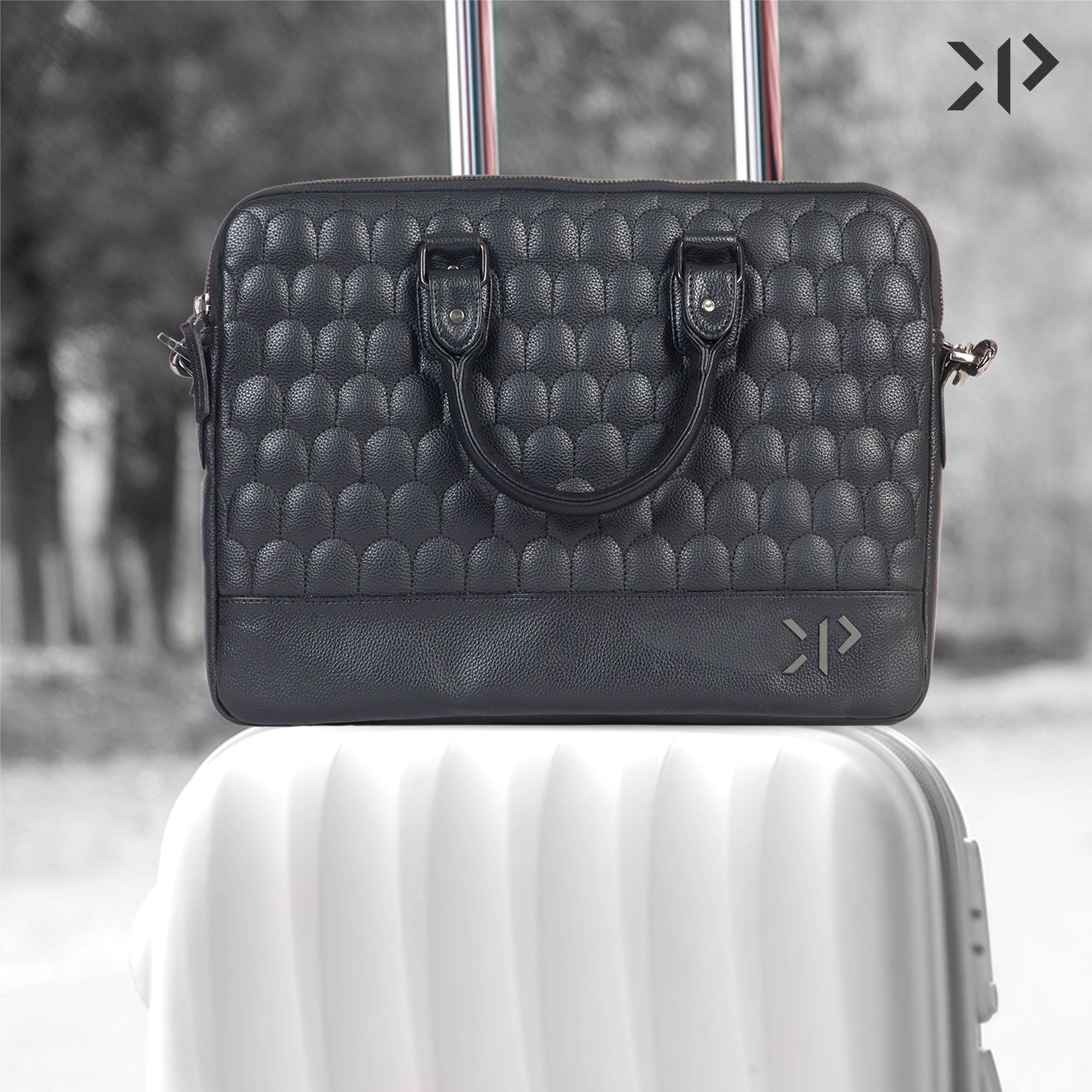 Unisex Black Laptop Bag