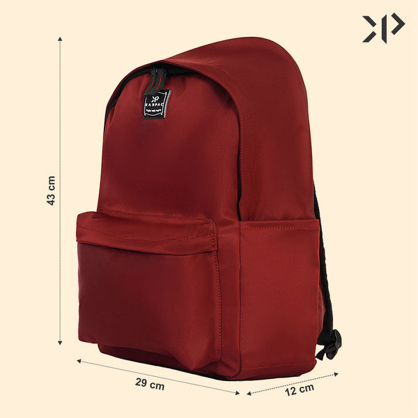 Bags for Men and Women |Water Resistant Backpacks for Laptop, books & luggage for School, Office, Travel (Red)