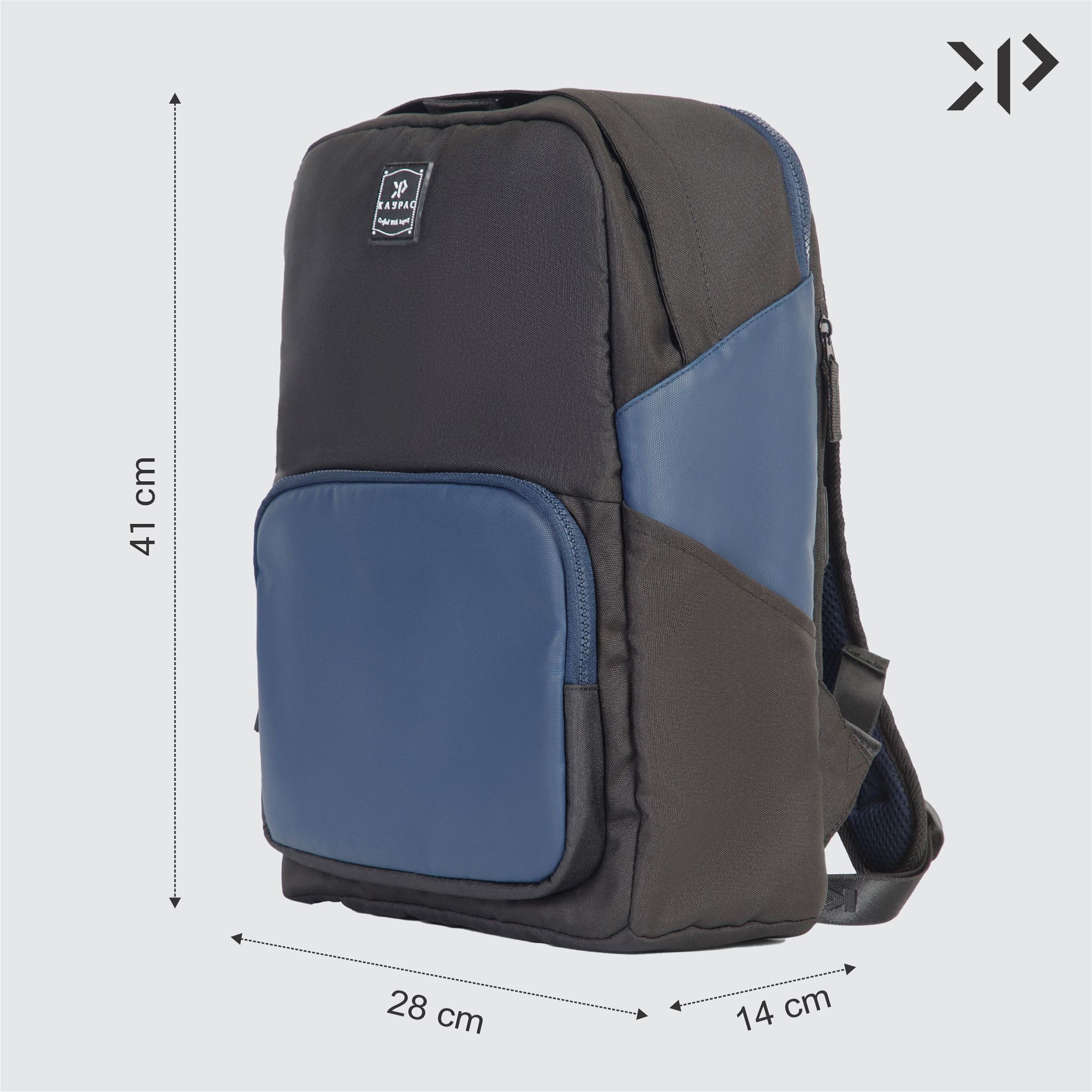 Laptop Backpack (Black & Blue)
