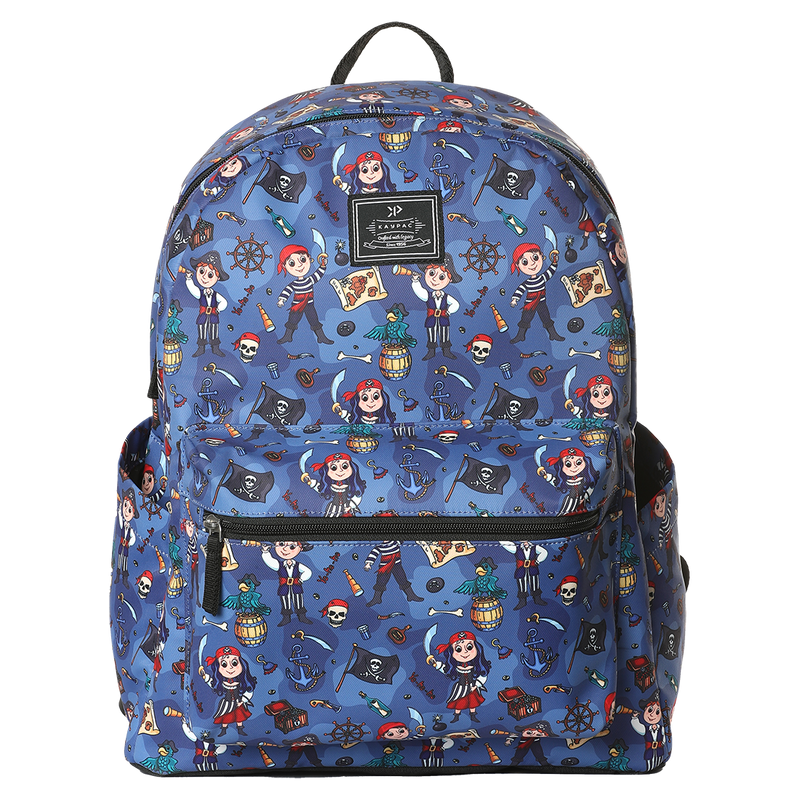 Pirate Printed Backpack with free Pouch