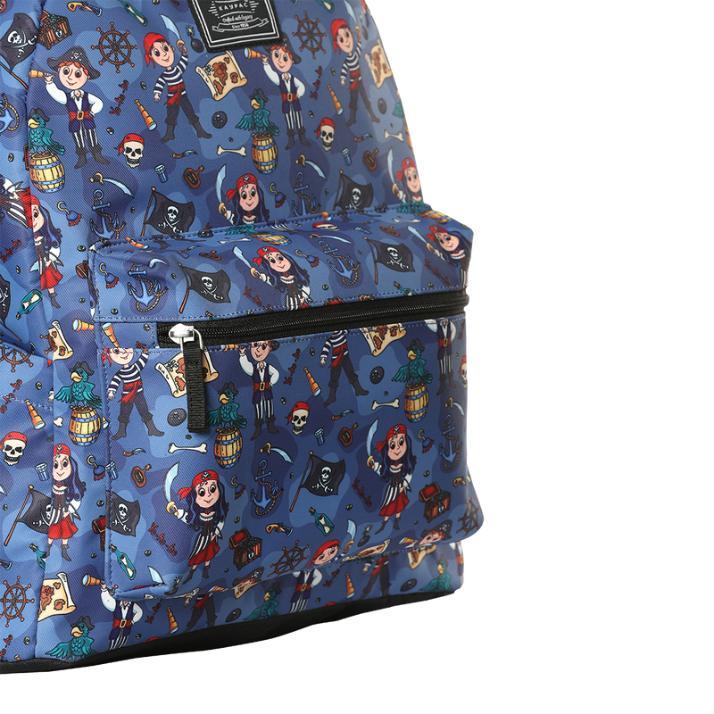 Pirate Printed Backpack with free Pouch