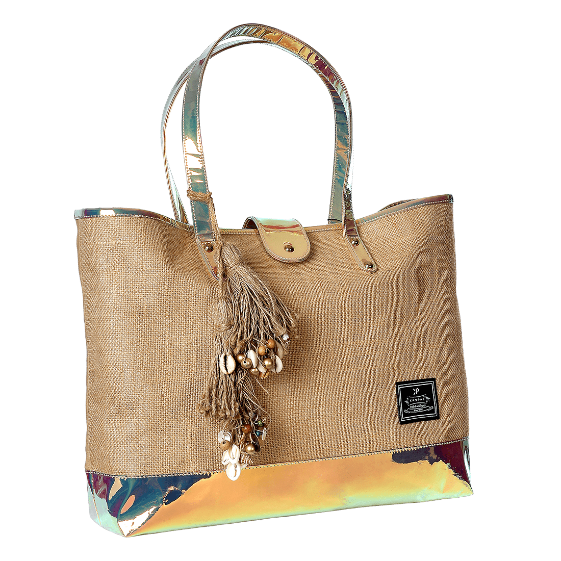 Beach Tote Bag (Hologram Orange)