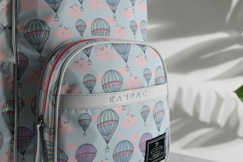 Hot Air Balloon Printed Bag Pack with free Pouch