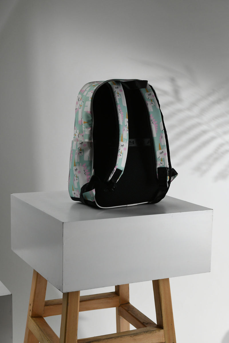 Unicorn Printed Backpack  with free Pouch