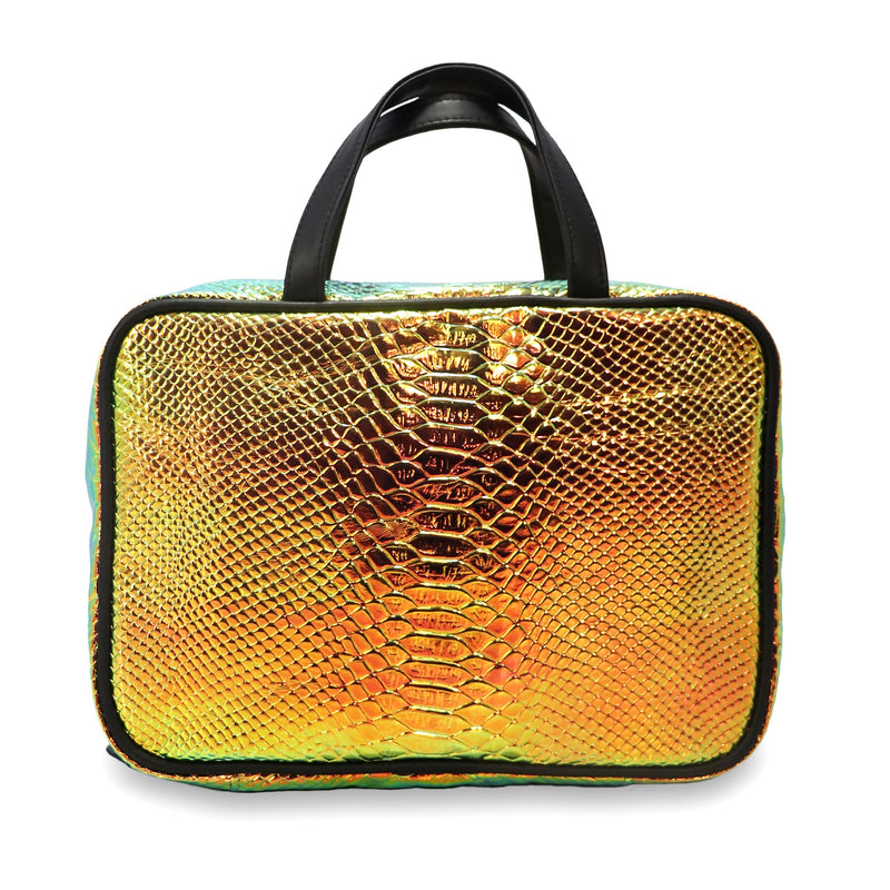 Orange Hologram Makeup Pouch