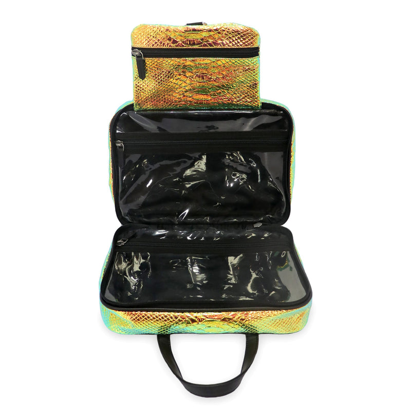 Orange Hologram Makeup Pouch