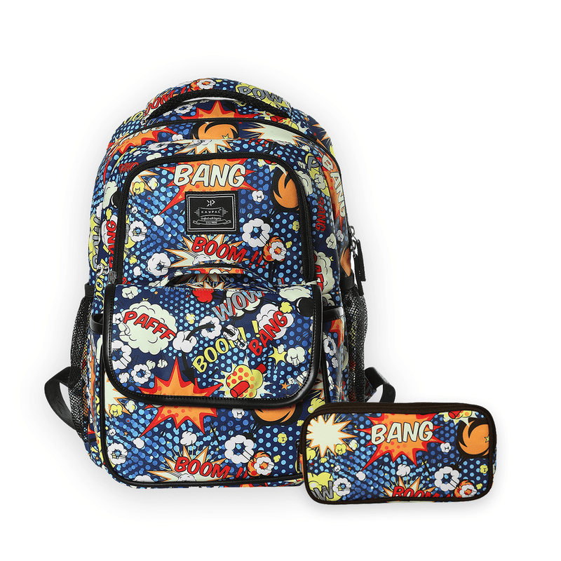 Bang Bang Printed Backpack with free Pouch