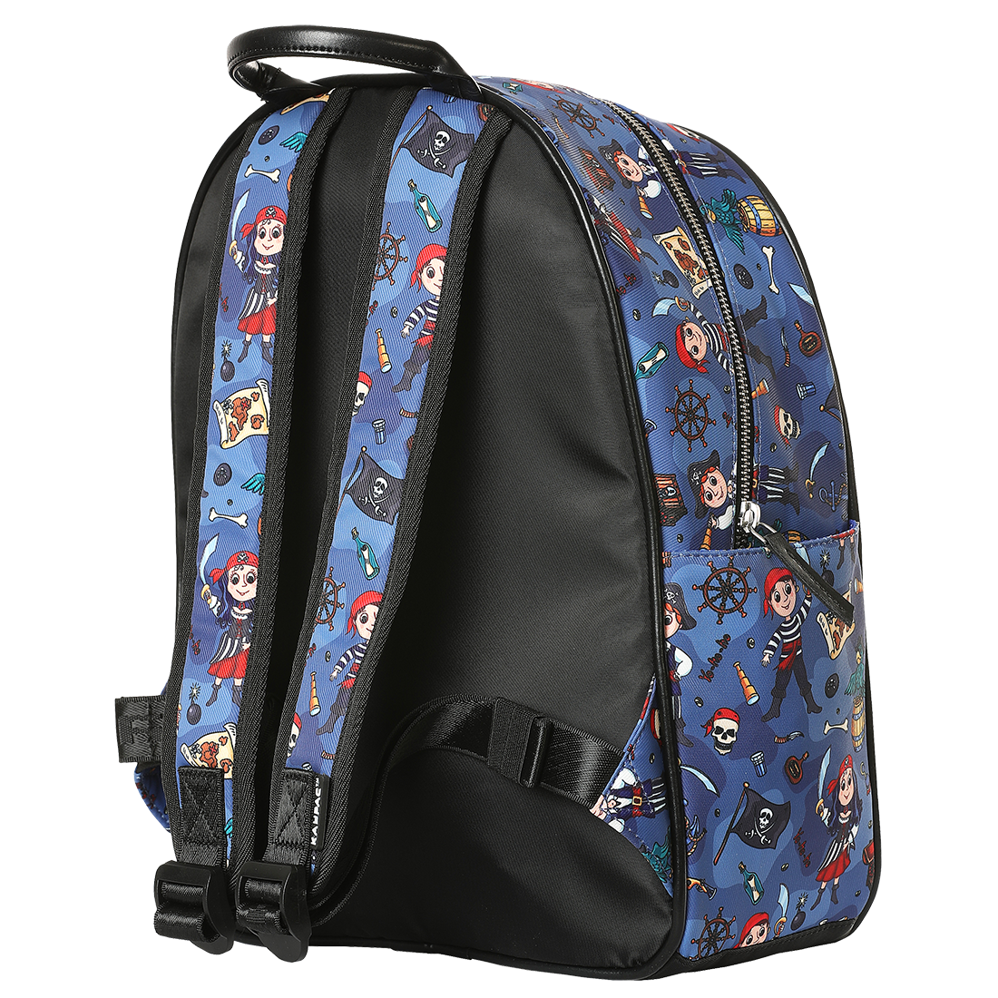 Pirate Small Metal Zipper Backpack