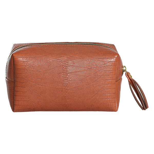 Pu Leather Pouch Brown