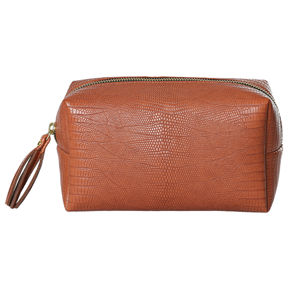 Pu Leather Pouch Brown