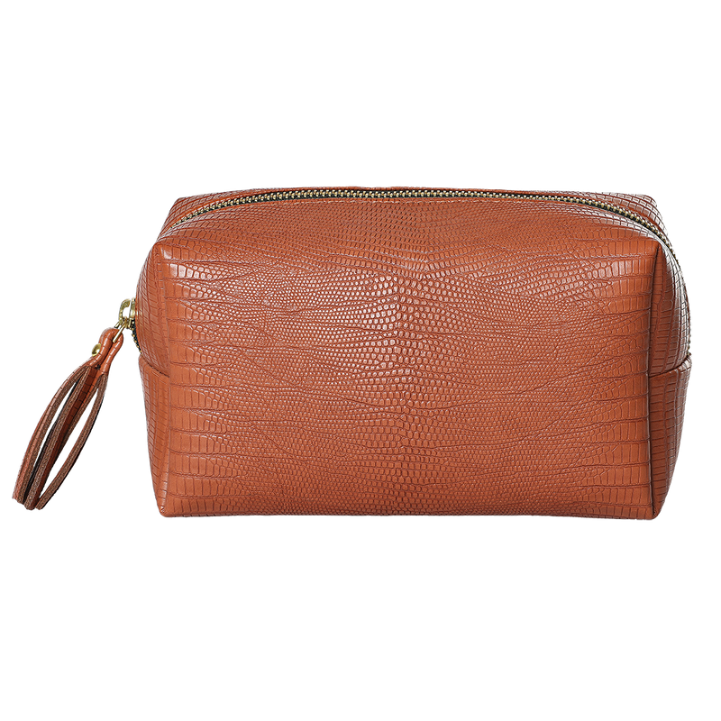 Pu Leather Pouch Brown
