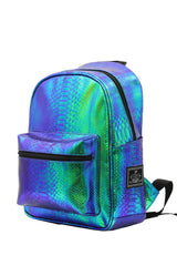Small Backpack Blue Hologram
