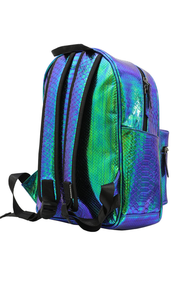 Small Backpack Blue Hologram